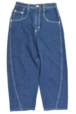 Levis Red High Rise Cocoon Barrel-Leg Jeans Womens 28 Blue Relaxd Cotton Hemp